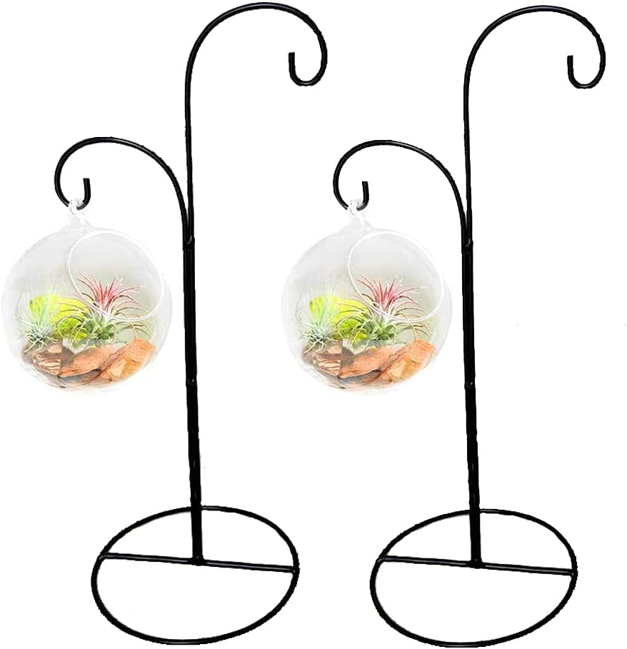 SGrace Ornament Display Stand Holder for Hanging Glass Globes and Terrariums