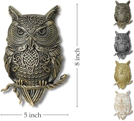 AMOIENSIS Owl Wall Art Sculpture Pack of 2