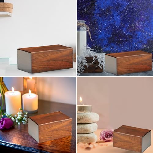 Wooden Urn for Cremation Ashes - Pet and Human Memorial Urn