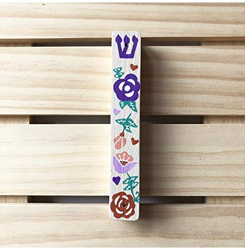 Lea Joelle Flower Mezuzah Beige