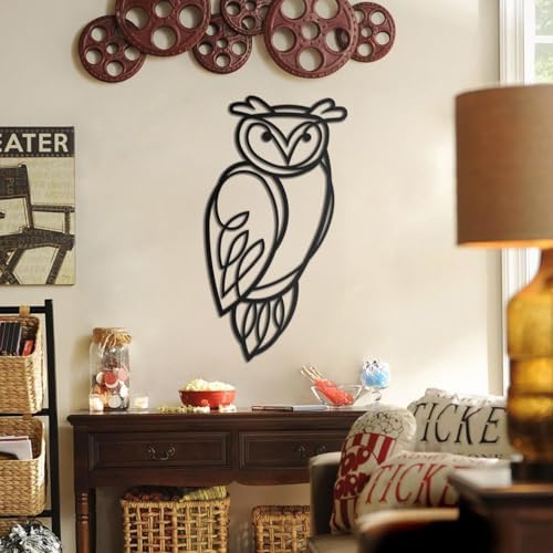 BONPERLA Modern Minimalist Owl Wall Art Decor