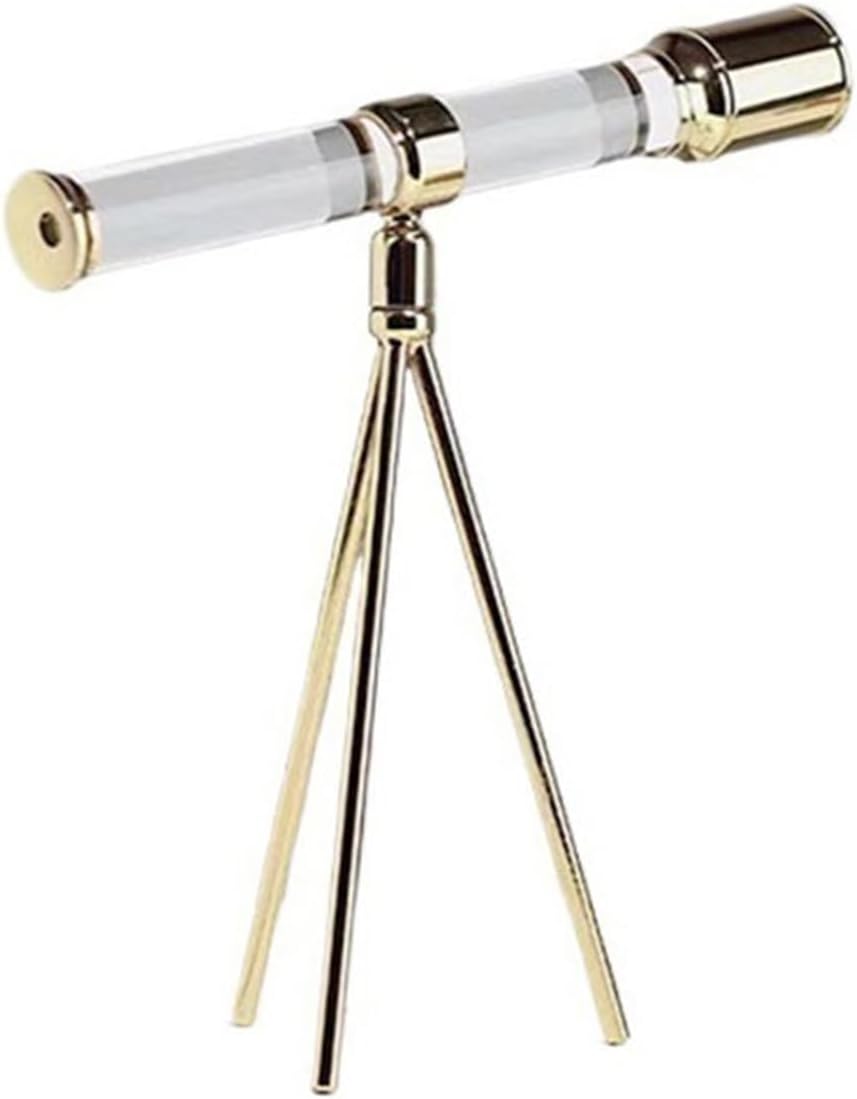 Luxury Crystal Telescope Desktop Decor Ornament