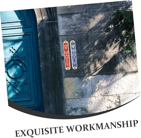 Wakauto 4pcs Retro Mezuzah Cases Decorative Gatepost Gifts
