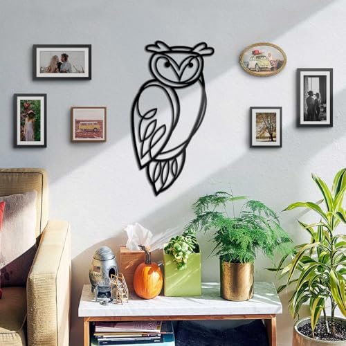 BONPERLA Modern Minimalist Owl Wall Art Decor