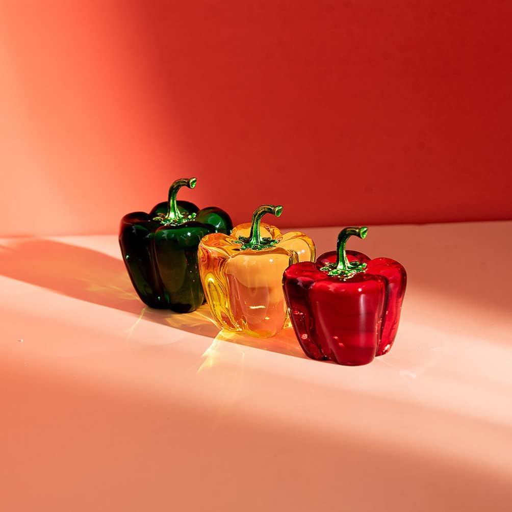 BESPORTBLE Crystal Bell Pepper Decor Figurine