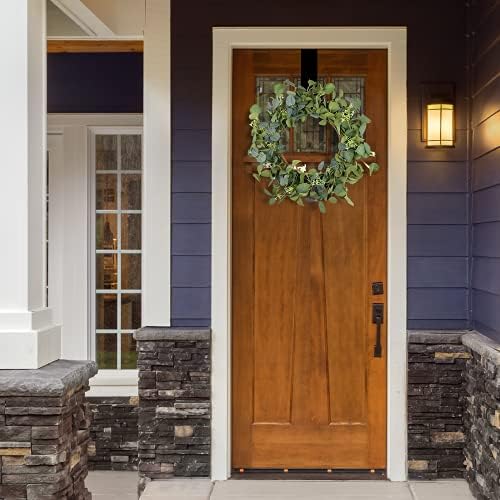 Handmade Eucalyptus Wreath for Front Door 22 Inch