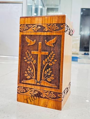Handcrafted Rosewood Cremation Urn for Human and Pet Ashes
