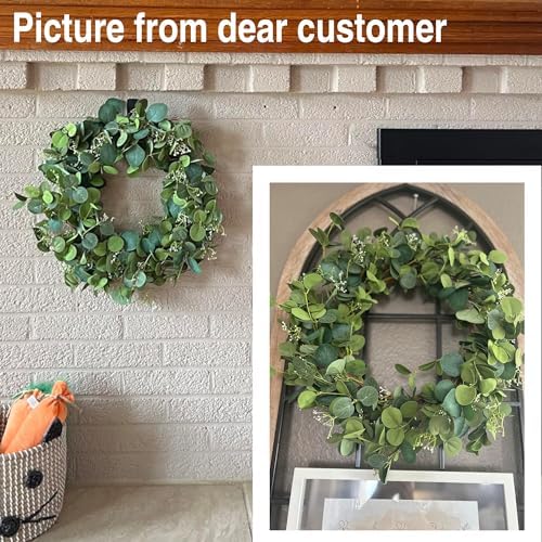 Handmade Eucalyptus Wreath for Front Door 22 Inch