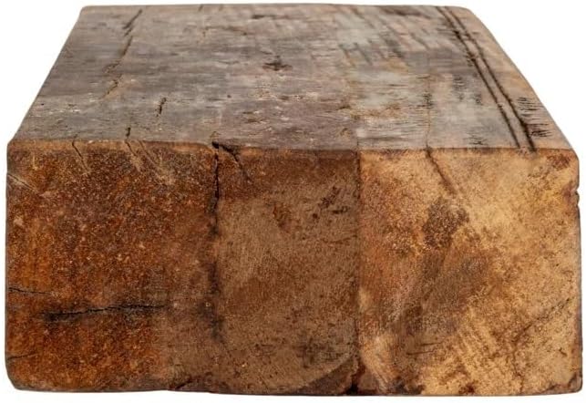 Rustic Vintage Mini Wood Pedestal Tray Stand