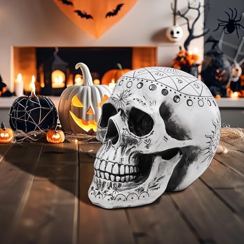WONDER GARDEN Halloween Skull Decor Head