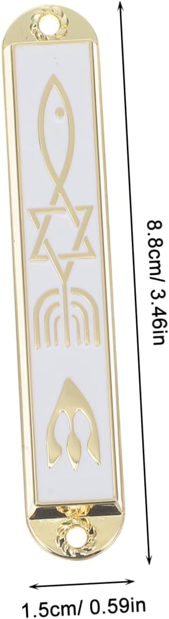 Wakauto 4pcs Retro Mezuzah Cases Decorative Gatepost Gifts