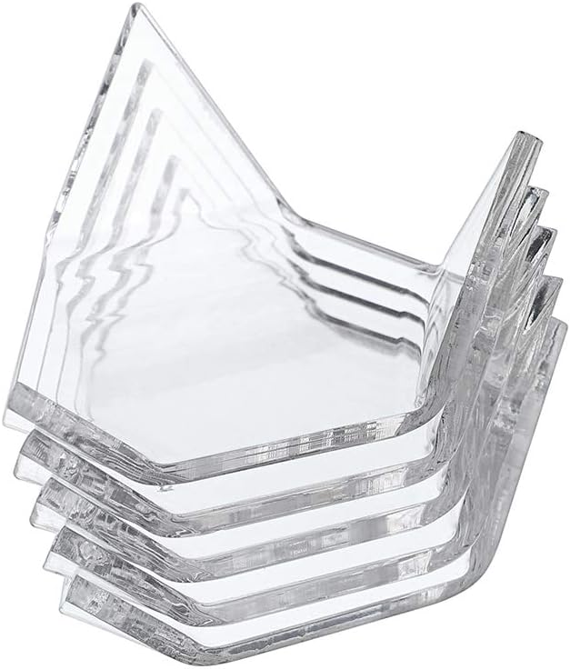 Hipiwe 5 Pack Acrylic Triangle Display Stands
