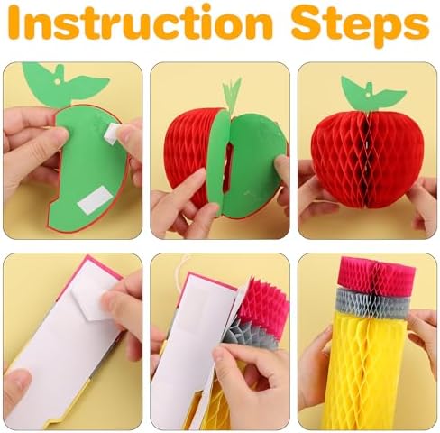 FOIMAS 12pcs Back to School Hanging Decorations