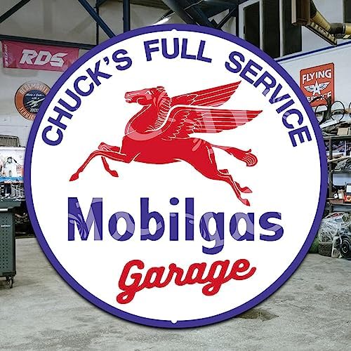 Decorative Concepts Mobile Gas Station Personalized Metal Wall Sign