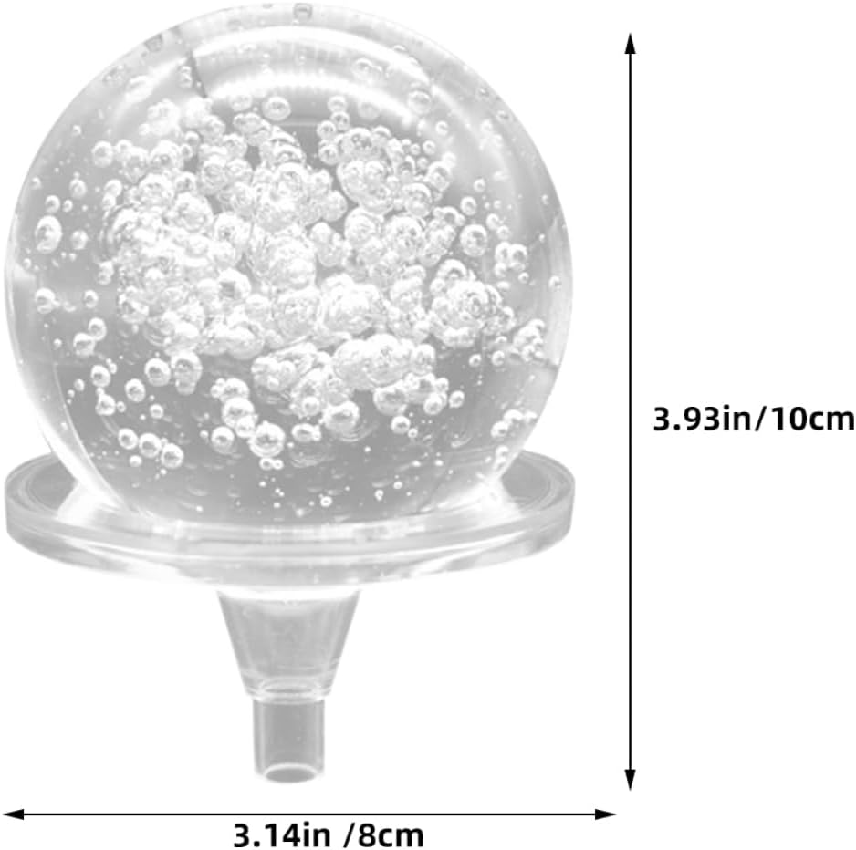 Healifty Crystal Ball Fountain Decoration with Stand