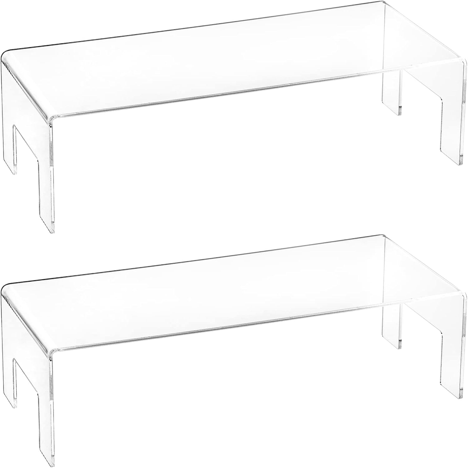 Frcctre 2 Pack Acrylic Display Risers for Dessert and Toys