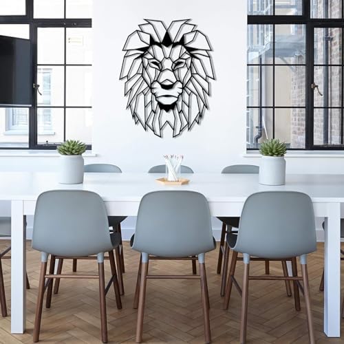 ICEWQOQU Lion Head Metal Wall Art
