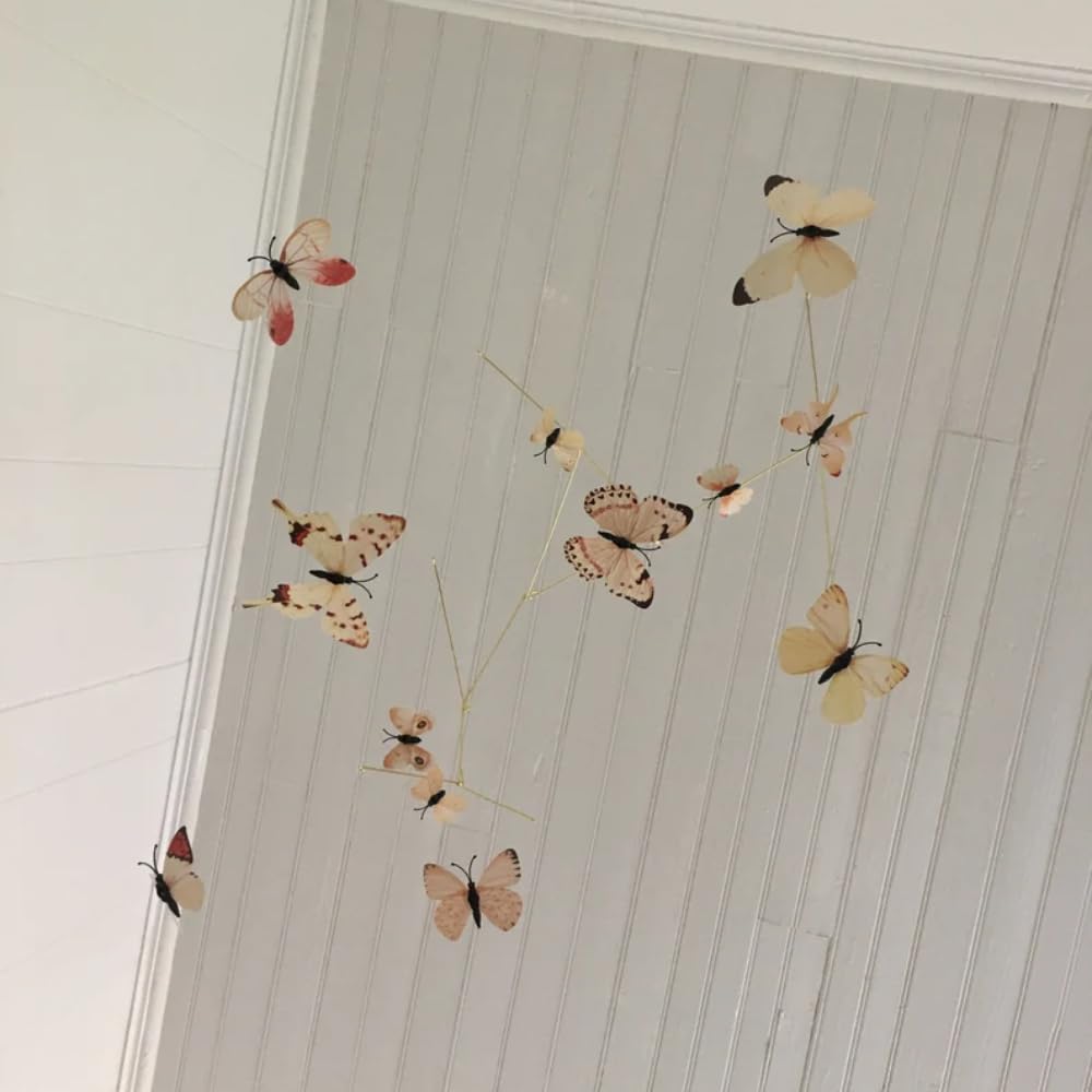 Yellow Butterfly Mobile - 23W x 28H Wall Decor