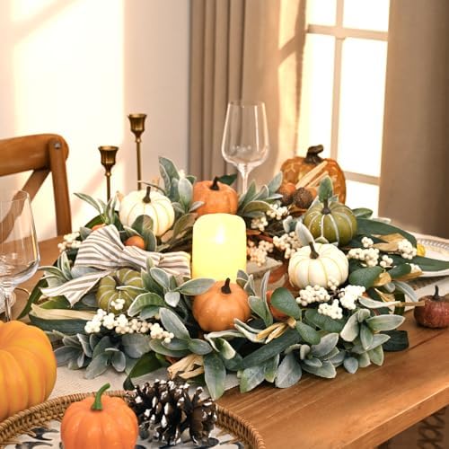Waipfaru 22in Fall Wreath for Front Door