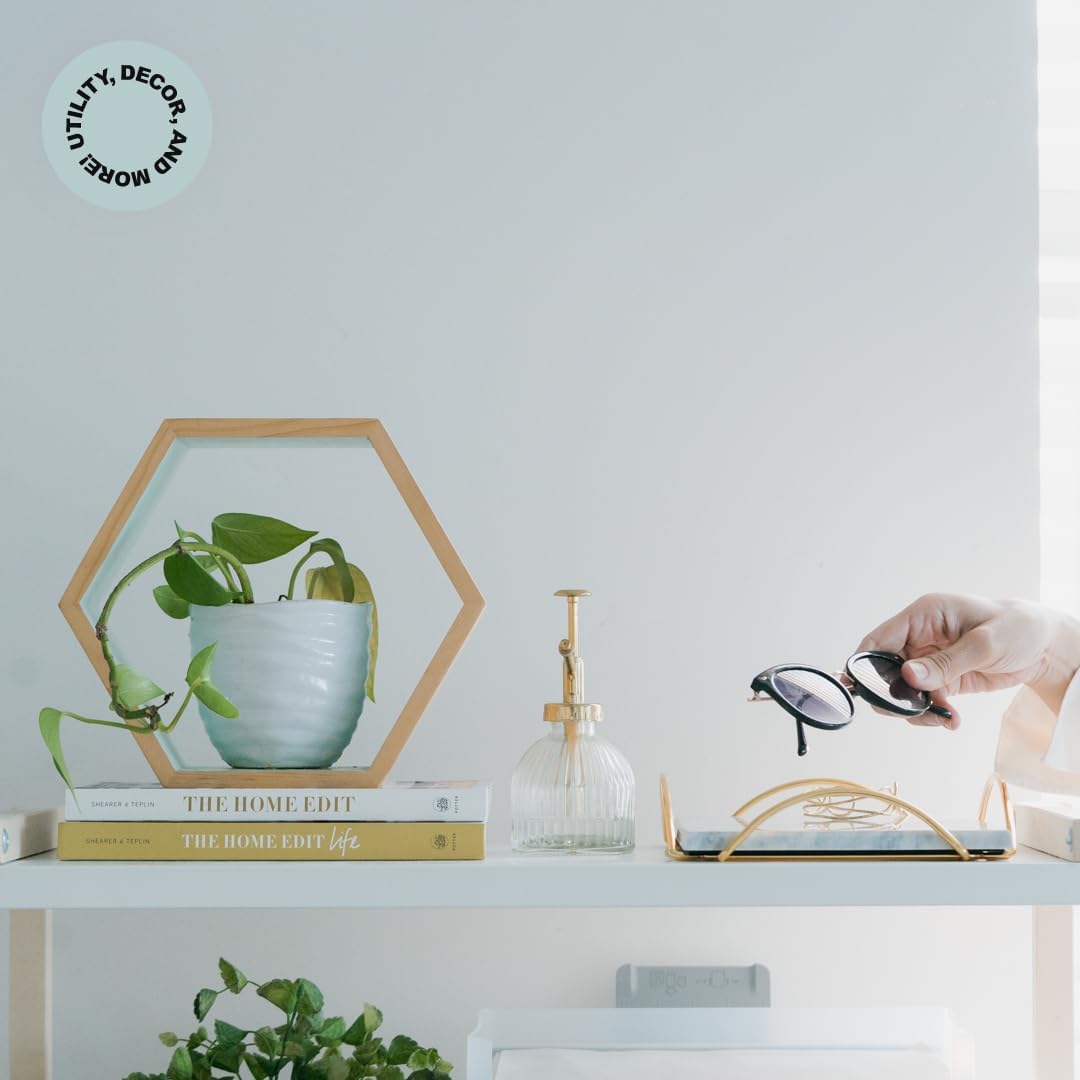 Stylish Marble Serving Tray with Gold Handles