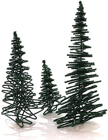 Department 56 Frosted Zig Zag Trees Set of 3