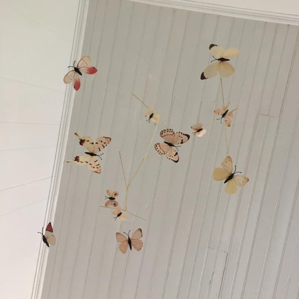 Yellow Butterfly Mobile - 23W x 28H Wall Decor
