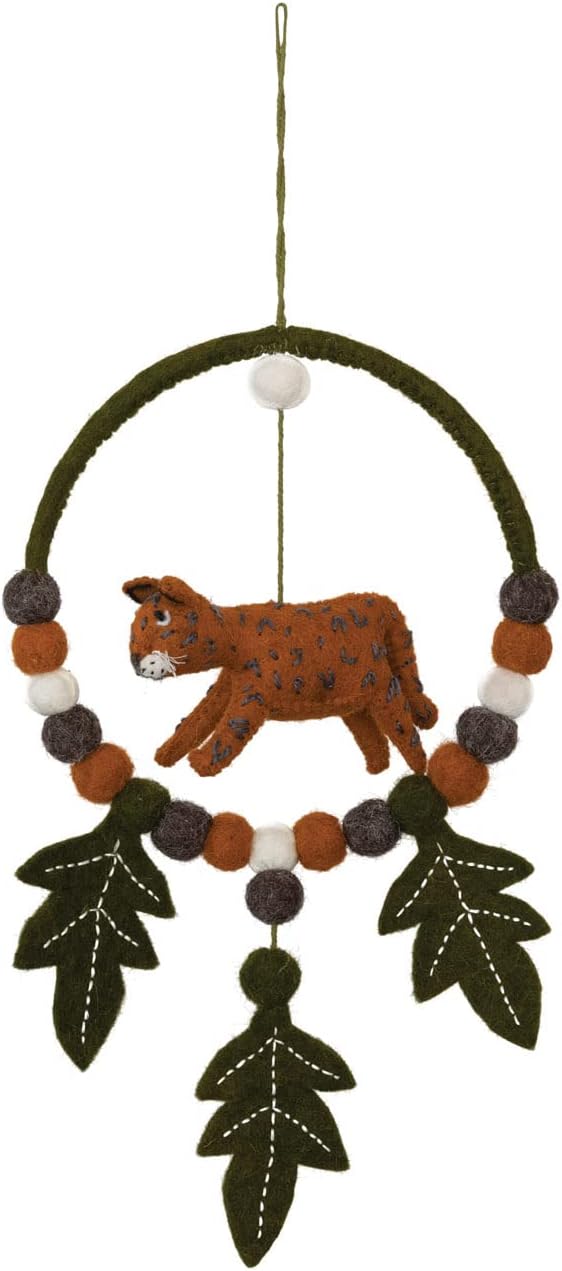 Creative Co Op Wool Felt Cheetah Mobile
