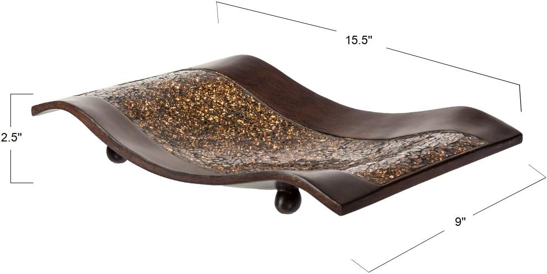 Creative Scents Schonwerk Brown Decorative Tray