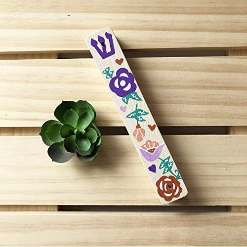 Lea Joelle Flower Mezuzah Beige