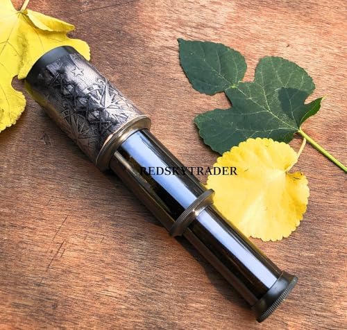 6 Inch Brass Handheld Telescope Nautical Pirate Spyglass