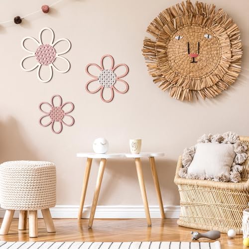Maitys 3 Piece Boho Daisy Wall Decor Set