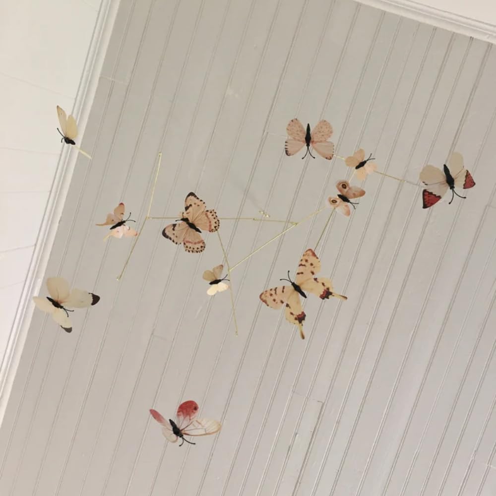 Yellow Butterfly Mobile - 23W x 28H Wall Decor