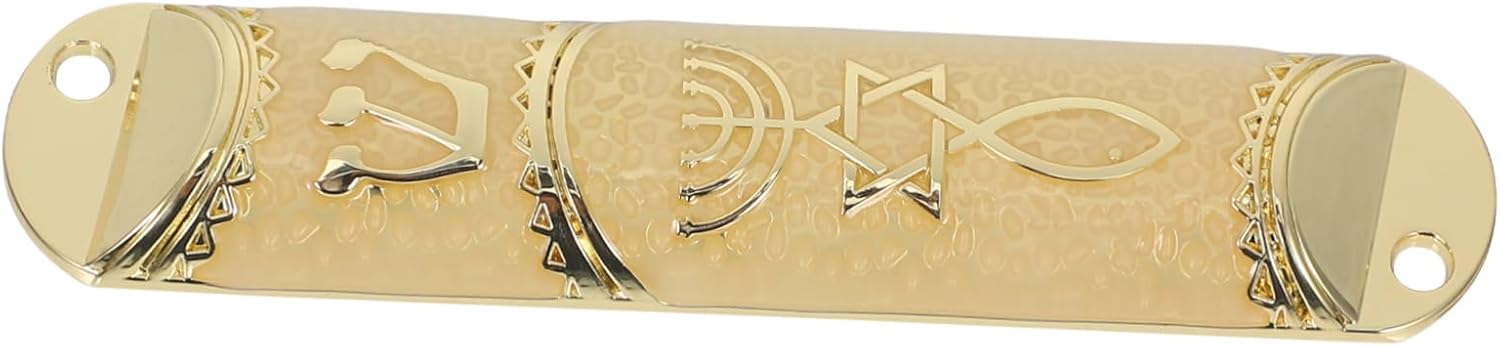 HOOTNEE 1set Metal Mezuzah Door Blessing Scroll