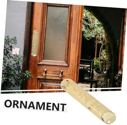 HOOTNEE 1set Metal Mezuzah Door Blessing Scroll