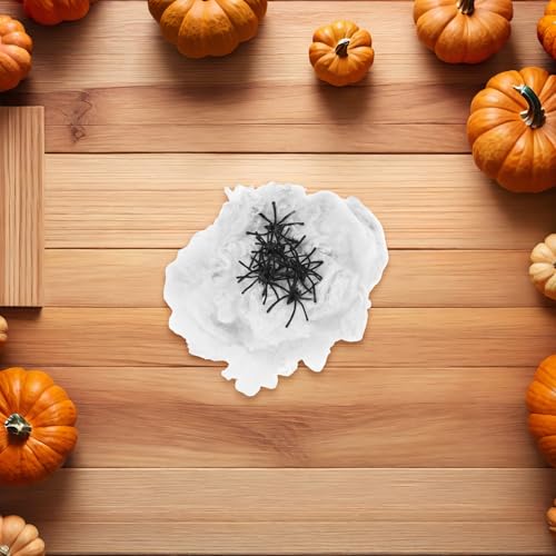 CIMAXIC 4 Pack Fake Spider Webs for Halloween