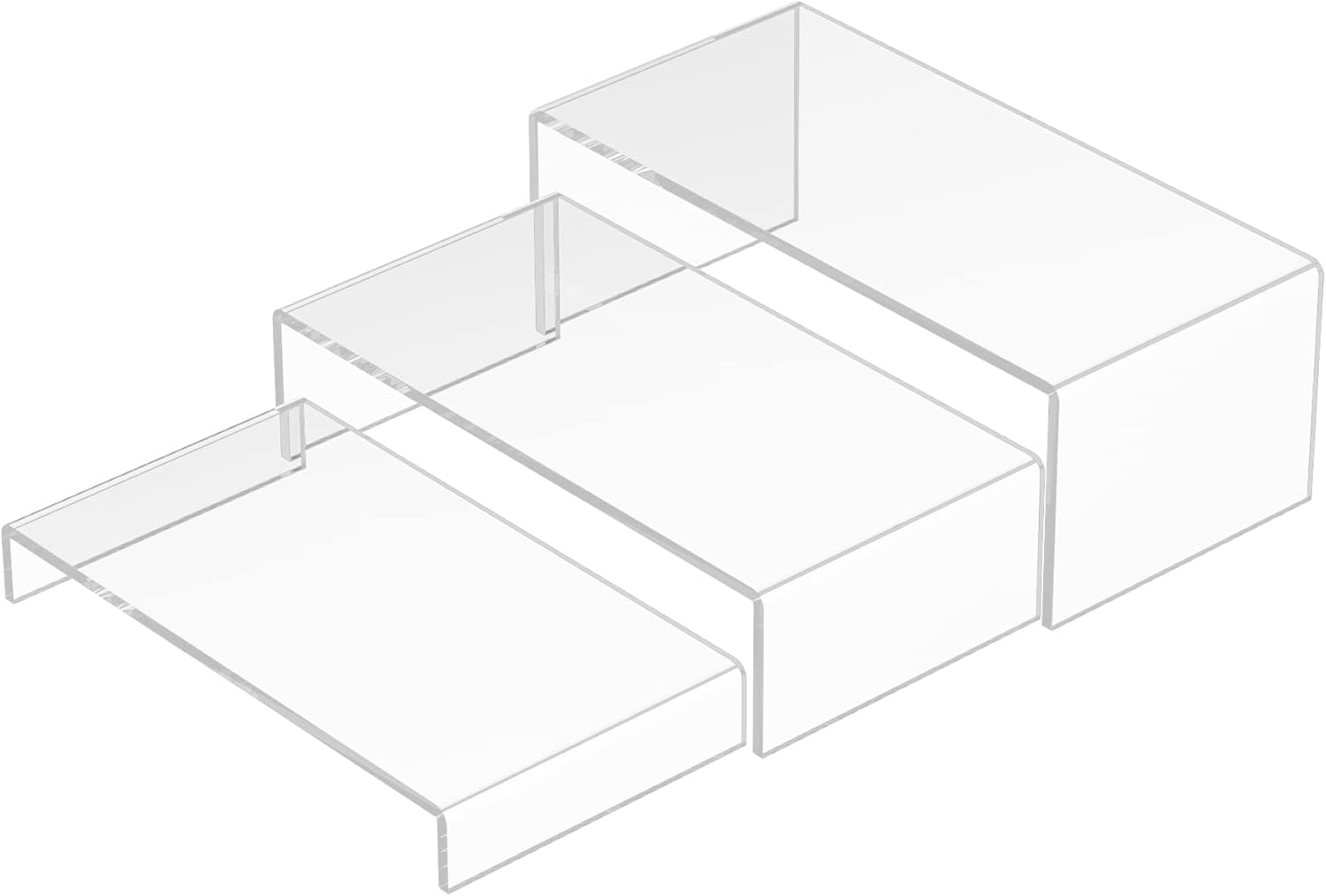 Crystal Acrylic Risers Display Stand 3pcs Set