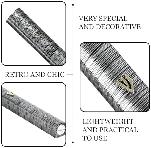 My Daily Styles Mezuzah Case with Black Aluminum and Grey Stripes