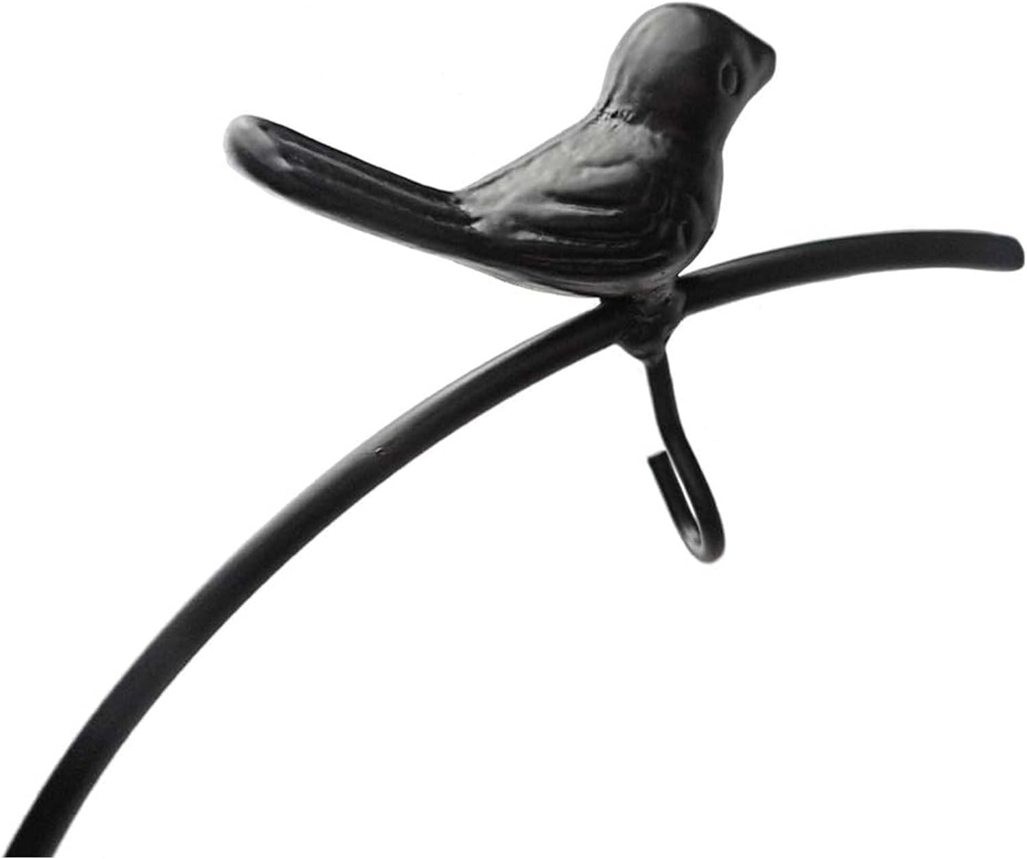 MADOCEGO Ornament Display Stand Air Plants Holder Black Bird Hook