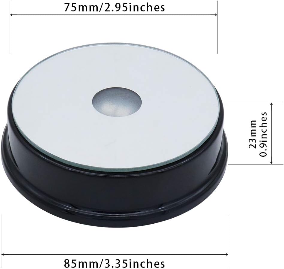 LED Black Display Base with Multicolor Changing Light