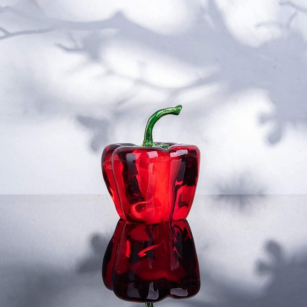 BESPORTBLE Crystal Bell Pepper Decor Figurine