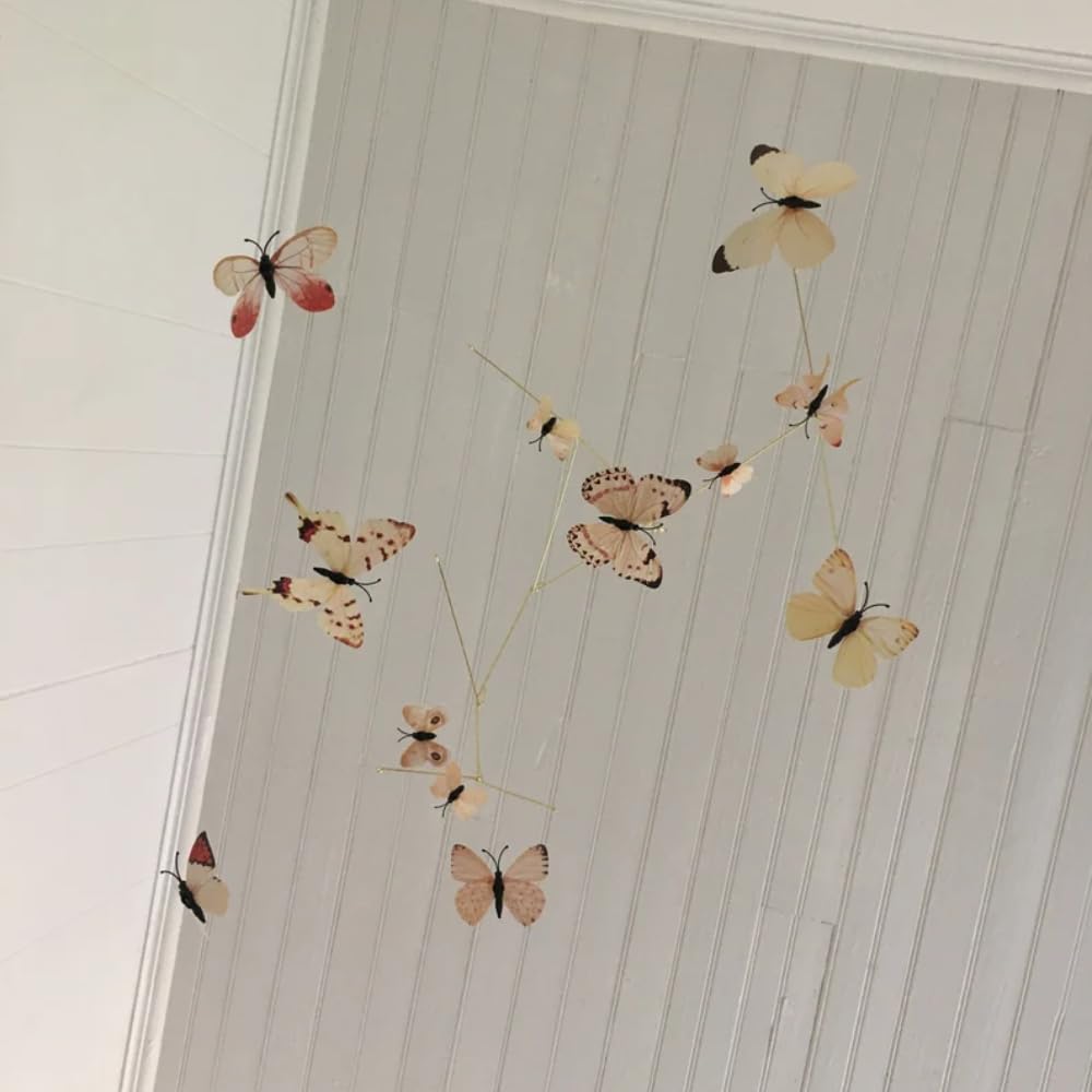 Yellow Butterfly Mobile - 23W x 28H Wall Decor