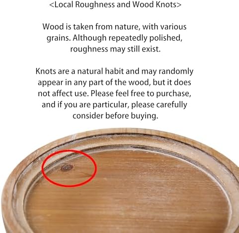 SOFE 10 Inch Round Wooden Serving Tray