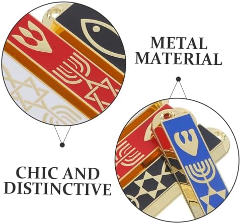 Wakauto 4pcs Retro Mezuzah Cases Decorative Gatepost Gifts