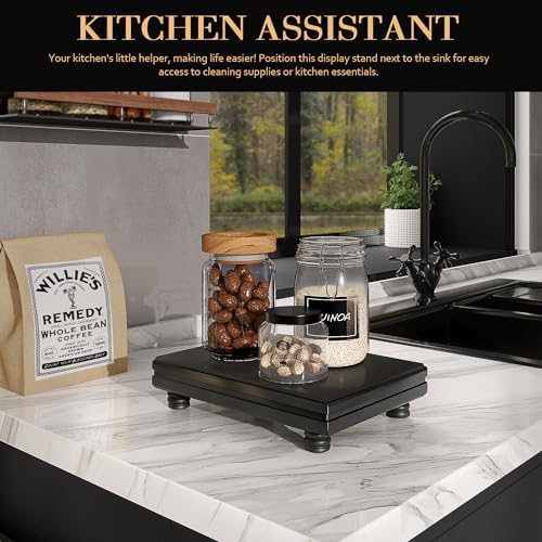Modern Wooden Riser for Bathroom Decor and Kitchen Use