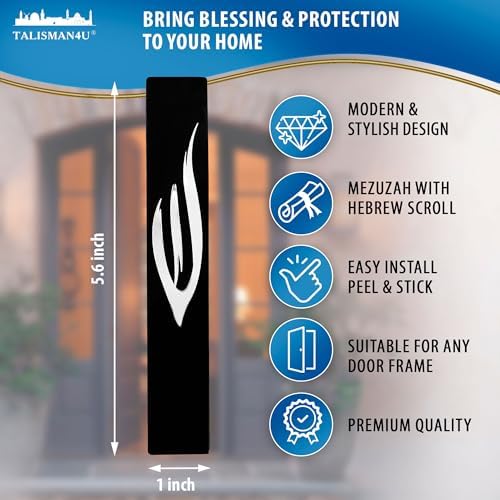 Talisman4u Waterproof Mezuzah Case Black