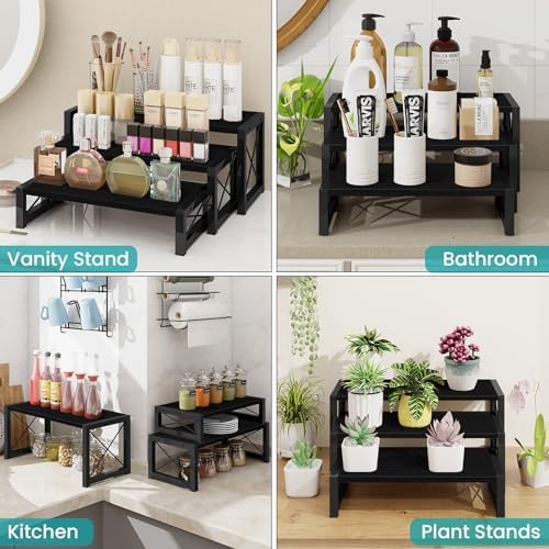 ELITEROO 3-Tier Wooden Display Stand for Cupcakes and Desserts