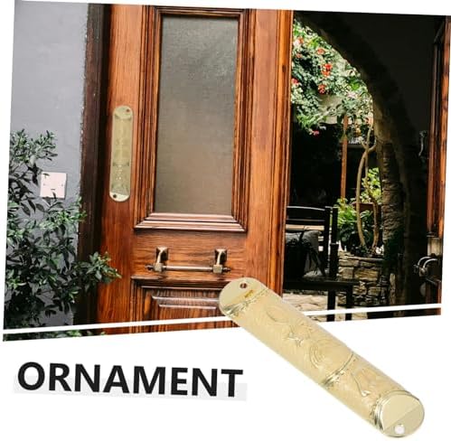 1set Classic Metal Mezuzah Religious Door Decor