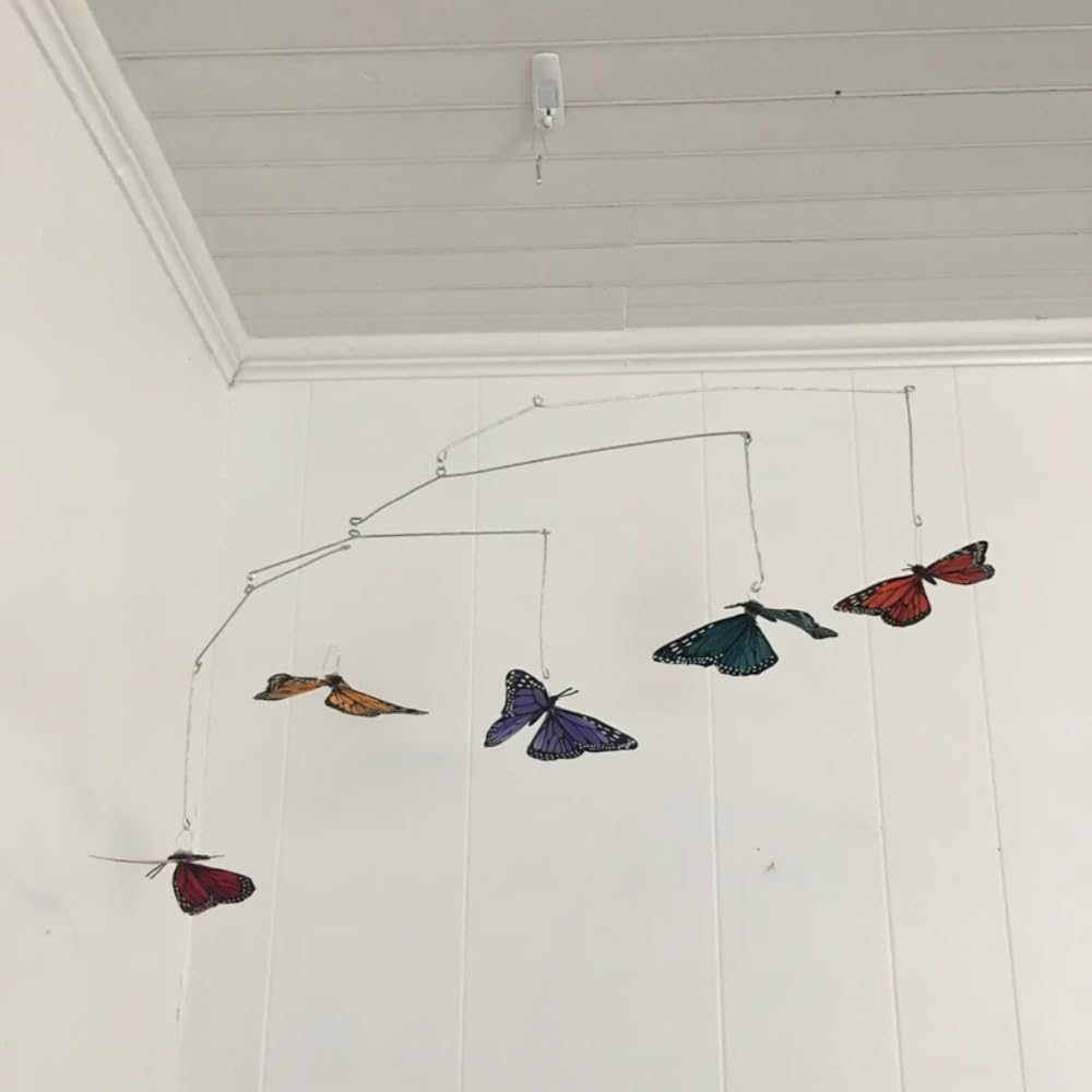 Colorful Five Butterfly Mobile for Crib