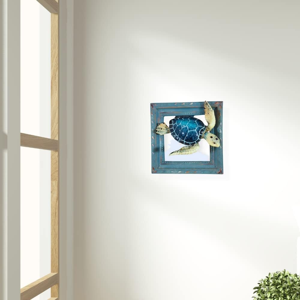 Comfy Hour 3D Ocean Turtle Wall Decor Frame