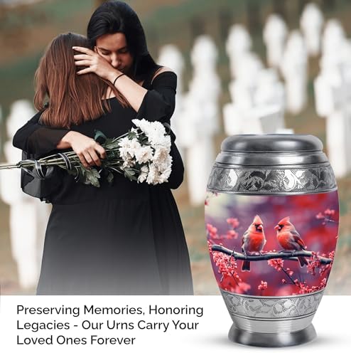 Springtime Cardinal Urns for Human Ashes